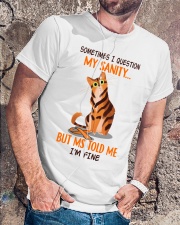Sometimes I Question My Sanity Classic T-Shirt lifestyle-mens-crewneck-front-4