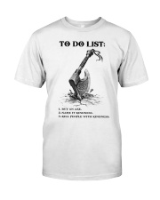 To Do List Classic T-Shirt front