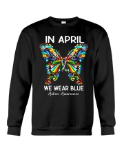 In April We Wear Blue Crewneck Sweatshirt tile