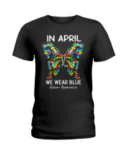 In April We Wear Blue Ladies T-Shirt tile