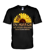 In March We Wear Orange V-Neck T-Shirt tile