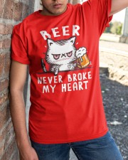 Beer Never Broke My Heart Valentine Classic T-Shirt apparel-classic-tshirt-lifestyle-27