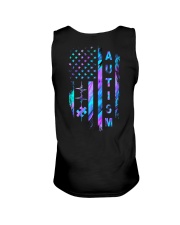 Autism awareness American flag Unisex Tank tile