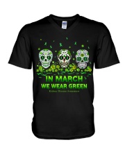 In March We Wear Green V-Neck T-Shirt tile