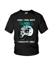 When I Think About Books Youth T-Shirt tile