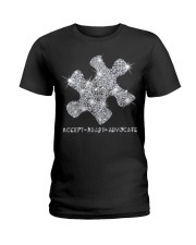 Accept adapt advocate - printed apparels Ladies T-Shirt tile