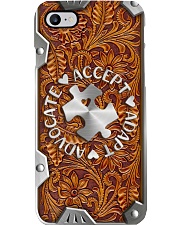 Accept Adapt Advocate Metal Printed Phone Case i-phone-8-case