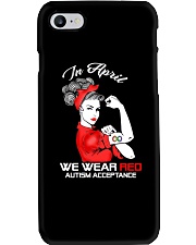 In April We Wear Red Phone Case tile