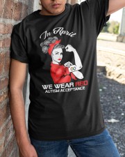 In April We Wear Red Classic T-Shirt apparel-classic-tshirt-lifestyle-27