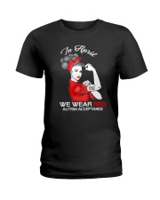 In April We Wear Red Ladies T-Shirt tile