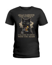 Hello Darkness My Old Friend Ladies T-Shirt tile