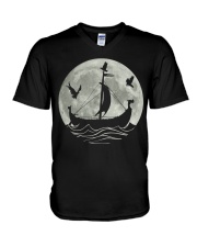 Viking Ship V-Neck T-Shirt tile