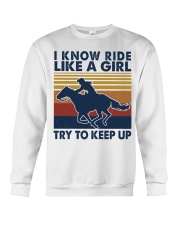 Ride like a girl Crewneck Sweatshirt tile