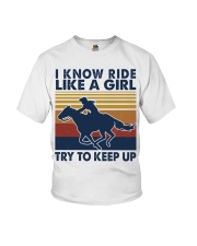 Ride like a girl Youth T-Shirt tile