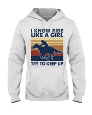 Ride like a girl Hooded Sweatshirt tile