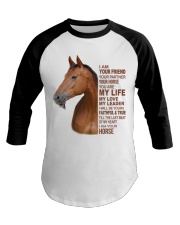 I Am Your Horse Baseball Tee tile
