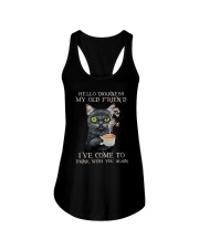 Hello Darkness My Old Friend Ladies Flowy Tank tile