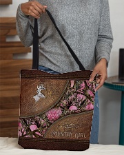 Country Girl Leather Pattern Print All-over Tote aos-all-over-tote-lifestyle-front-10