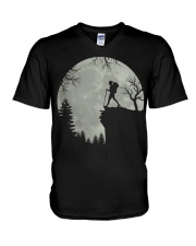 Hiking Moon V-Neck T-Shirt tile