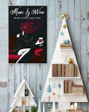 Music And Wine Make Everything Fine 11x17 Poster lifestyle-holiday-poster-2
