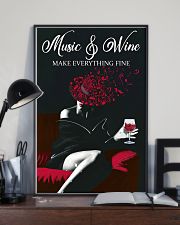 Music And Wine Make Everything Fine 11x17 Poster lifestyle-poster-2