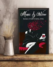 Music And Wine Make Everything Fine 11x17 Poster lifestyle-poster-3