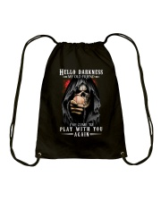 Hello Darkness My Old Friend Drawstring Bag tile