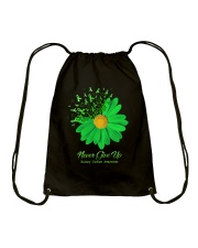 Never Give Up Drawstring Bag tile