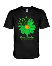 Never Give Up V-Neck T-Shirt tile