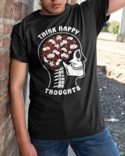 Think Happy Thoughts Classic T-Shirt apparel-classic-tshirt-lifestyle-27