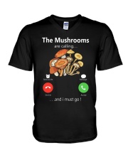 The Mushrooms Are Calling V-Neck T-Shirt tile
