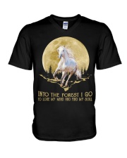 Into The Forest I Go V-Neck T-Shirt tile