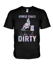 Horse Girls Like It V-Neck T-Shirt tile