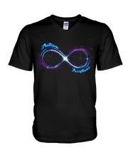 Autism Acceptance V-Neck T-Shirt tile