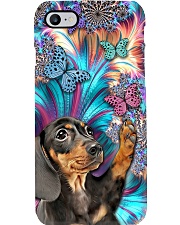 Dachshund and Butterflies Phone Case i-phone-8-case