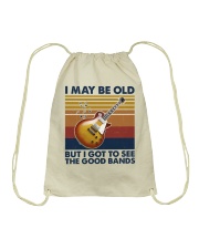 I may be old Drawstring Bag tile
