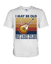 I may be old V-Neck T-Shirt tile