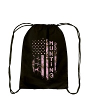 Hunting us flag Drawstring Bag tile