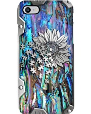 Autism Piece Metal Print Pattern Phone Case i-phone-8-case