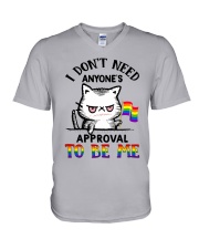 I Don't Need Anyone Approval V-Neck T-Shirt tile