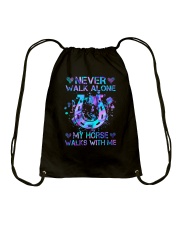 Never Walk Alone Drawstring Bag tile