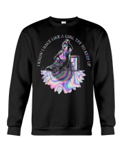 I Know I Race Crewneck Sweatshirt tile