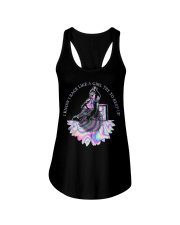 I Know I Race Ladies Flowy Tank tile