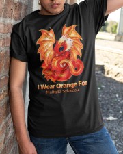 I Wear Orange For Multiple Sclerosis Classic T-Shirt apparel-classic-tshirt-lifestyle-27