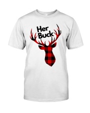Her Buck His Doe Valentine Classic T-Shirt front