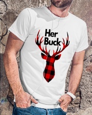 Her Buck His Doe Valentine Classic T-Shirt lifestyle-mens-crewneck-front-4