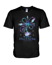 Be Strong And Choose To Keep Going V-Neck T-Shirt tile