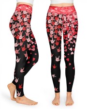 I Love You Hand Sign Valentine High Waist Leggings front