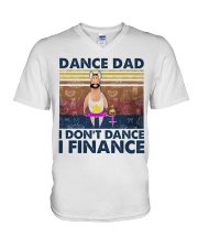 Dance dad V-Neck T-Shirt tile