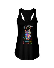 I see your true colors Ladies Flowy Tank tile